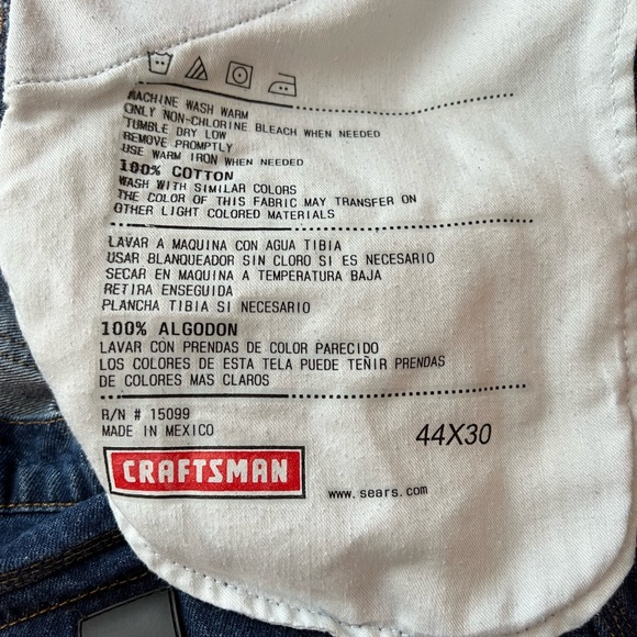 Men’s Craftsman Carpenter Utility Denim Jeans Size 44x30 - Picture 3 of 7